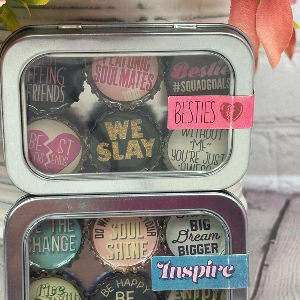 NWT boutique Kate's Magnets Set besties and inspire